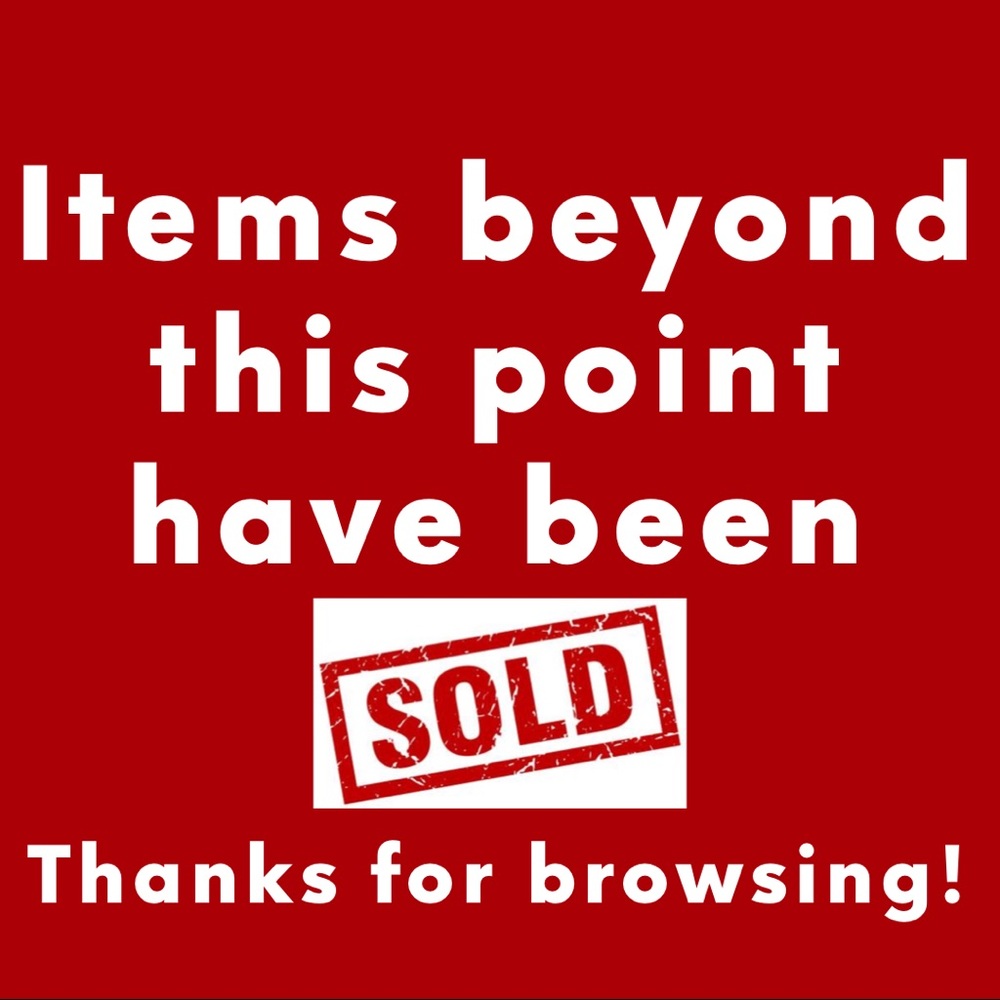 All items past this have been sold!